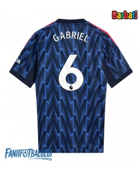 Arsenal Gabriel Magalhaes #6 Tricou Fotbal Replică 2025-26 Barbati Deplasare